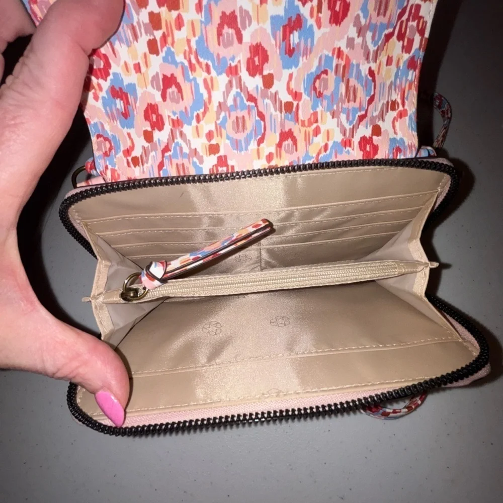 Sonoma Red and Blue Floral Clutch